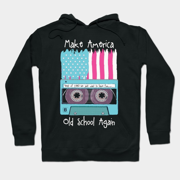 Funny Patriotic 80s Music Fan Gift Hoodie by USProudness